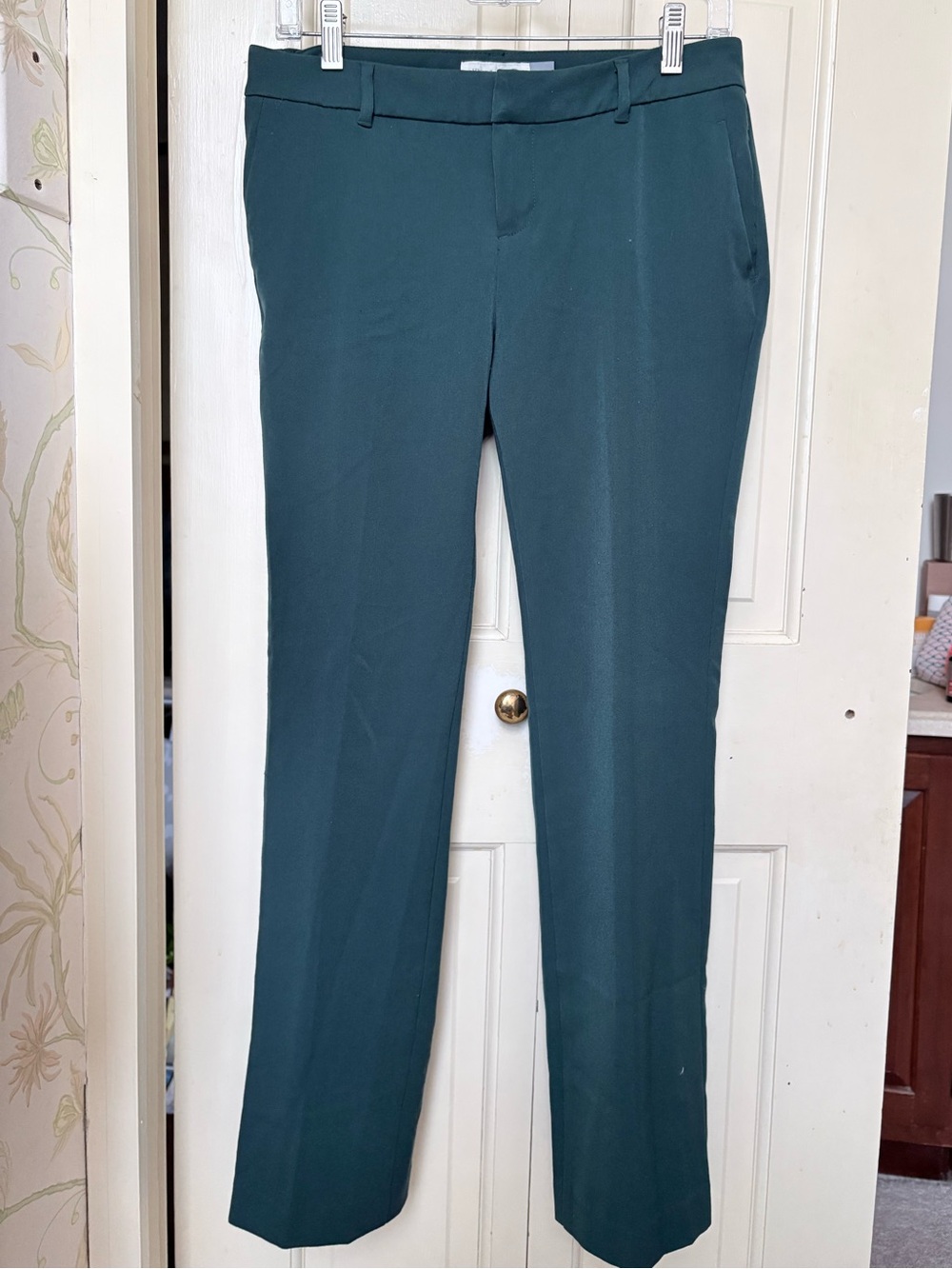 Old Navy Teal Straight-Leg Dress Trousers